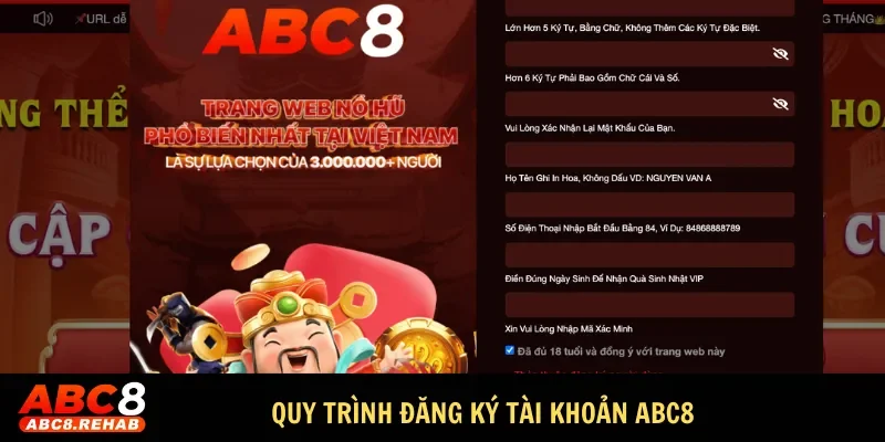 TRANG CHỦ 39 Hướng dẫn đăng ký tài khoản ABC8