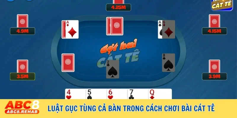 Luật gục tùng cả bàn trong cách chơi bài cát tê